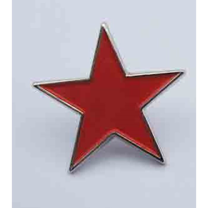 Roter Stern Anstecker Red Star Pin Stella Rossa