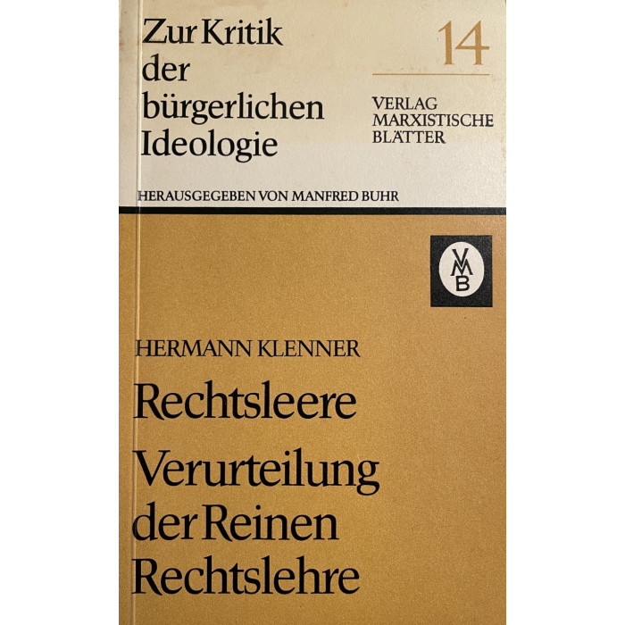 Klenner, Hermann "Rechtsleere"