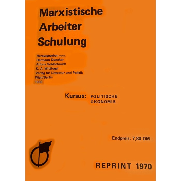 MAS "Kursus Politische Ökonomie" [Reprint]
