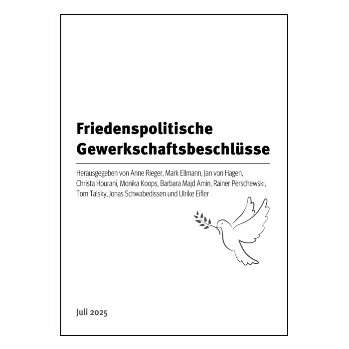 Broschüre DKP "Friedenspolitische Gewerkschaftsbeschlüsse"
